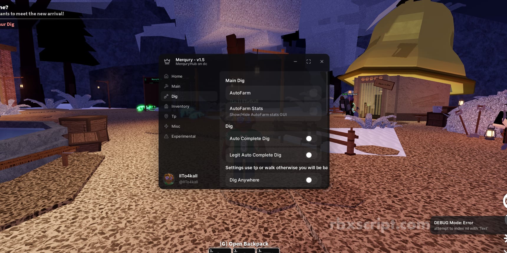  UNDETECTED  DIG: Auto Farm, Auto Sell, Auto Quests